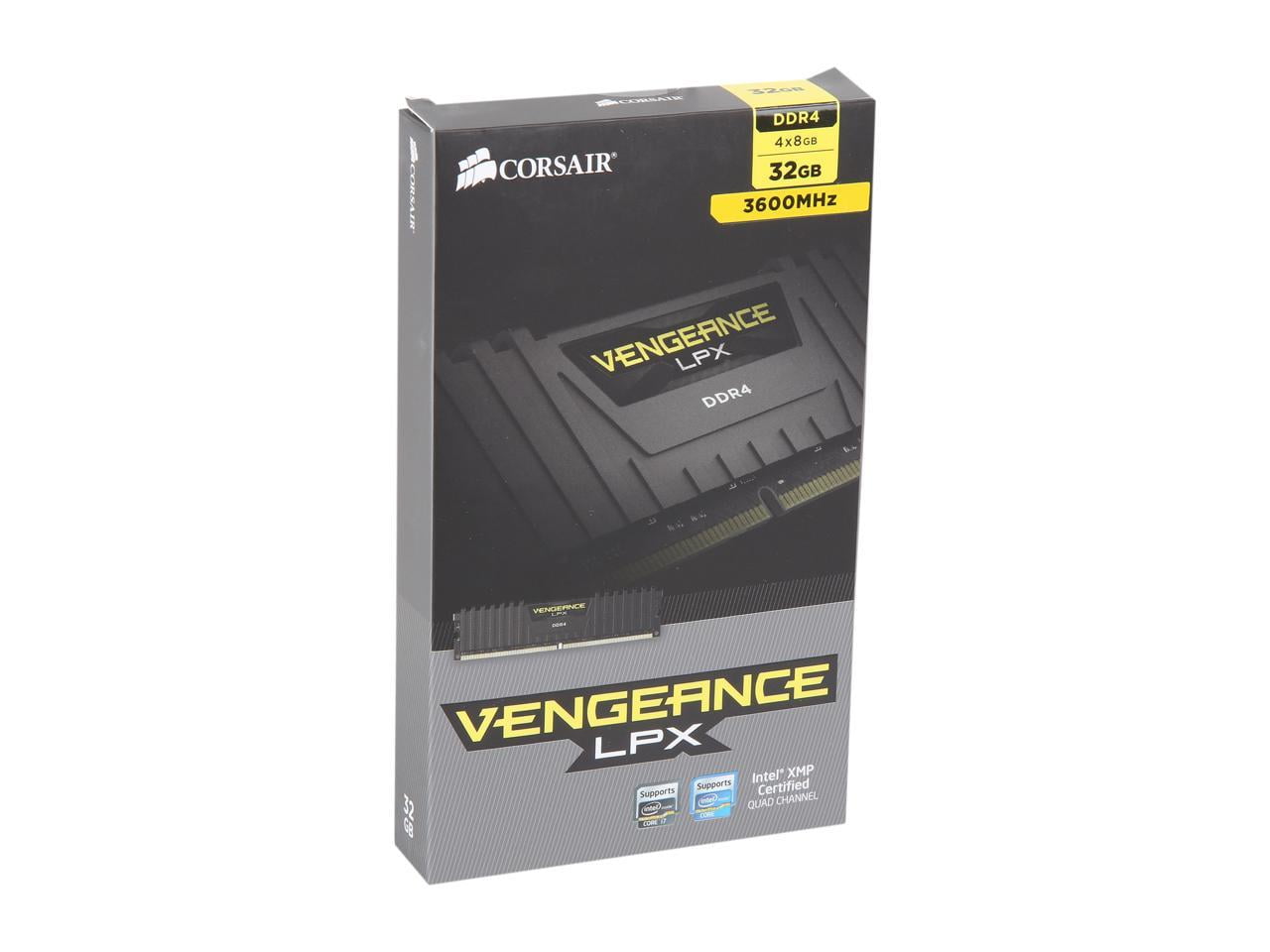 Corsair Vengeance LPX 32GB (4x8GB) DDR4 3600 (PC4-28800) C18