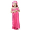 thumbnail image 1 of Qarigey Hogar niños Toalla de baño Chinlon niños absorbente de agua estilo de dibujos animados Adorable albornoz de ducha Ponchos Pijama Rosa, 1 of 6