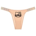 thumbnail image 5 of Ropa interior para parejas, ropa interior de Hello Kitty para mujer, pantalones de cintura baja con tanga de color liso y dibujos animados, accesorios para niñas, 5 of 5