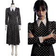 thumbnail image 1 of Miércoles (2022) Disfraces de cosplay de la familia Addams Carnaval de Halloween, 1 of 3