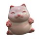 thumbnail image 3 of Estatua de gato decorativa de cerámica para casa de té, dormitorio, estudio A, 3 of 9