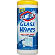 Clorox Glass Wipes, Streak Free Cleaning Wipes - Radiant Clean, 32 Count