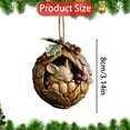 thumbnail image 3 of 2025 New Forest Animal Acorn Ornament, Cute Sleeping Mouse Christmas Hanging Decorations, Acrylic Mouse Ornaments for Christmas Tree, Personalized Christmas Ornament Gift Ideas, 3 of 6