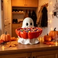 thumbnail image 5 of YIKA Ghost Ceramic Candy Bowl 5.71 Inch, Halloween Decoration Tabletop Storage Figurine, Pumpkin Shape Treat Holder for Fall Harvest Thanksgiving Party Desktop Mantel Home Decor, 5 of 9
