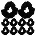 thumbnail image 2 of Soft Hair Scrunchies 12Pcs Elastic Hair Ties For Girls And Women Ideal For Ponytails And Buns Gentle On Hair In, 2 of 4