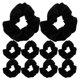 thumbnail image 2 of Soft Hair Scrunchies 12Pcs Elastic Hair Ties For Girls And Women Ideal For Ponytails And Buns Gentle On Hair In, 2 of 4