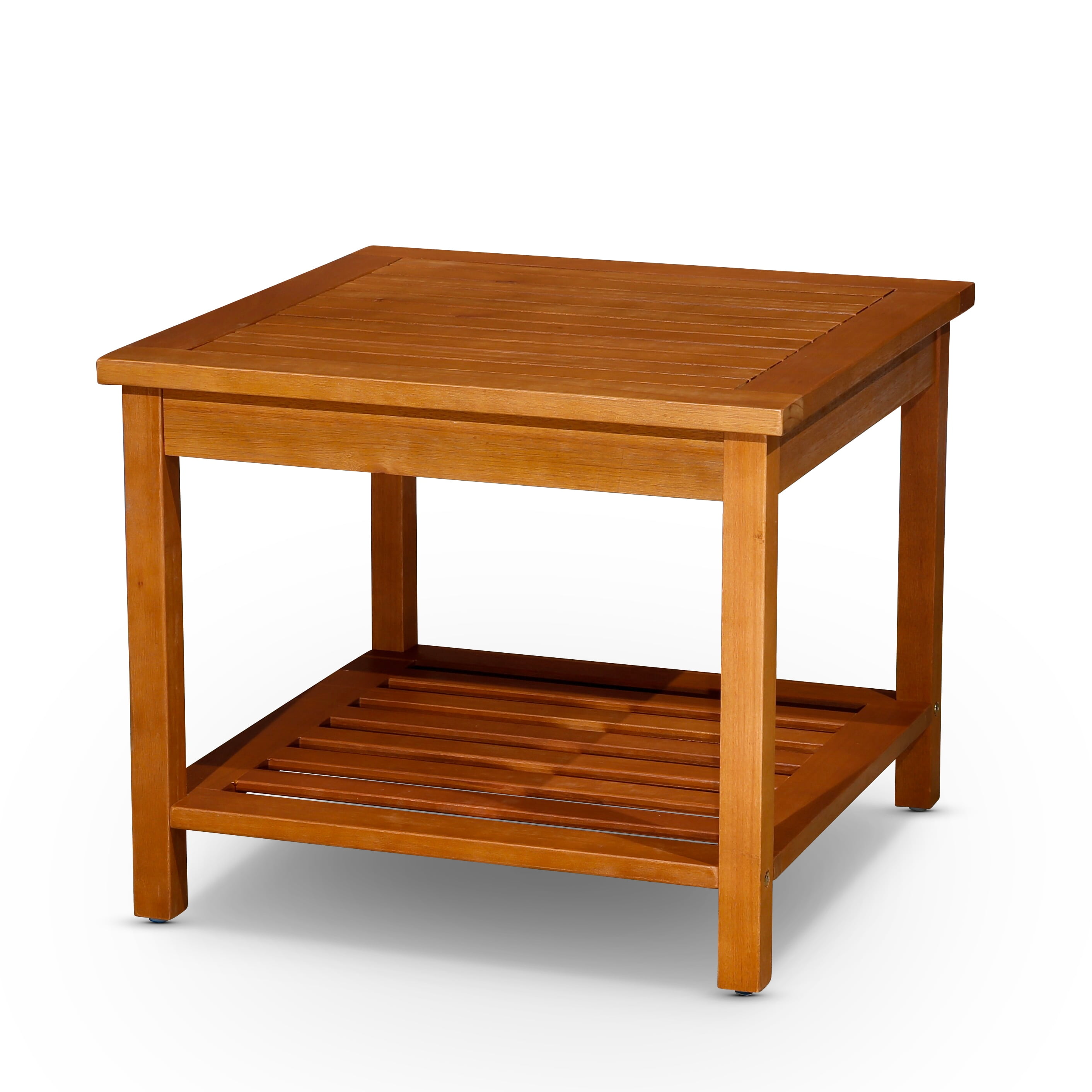 Dty Outdoor Living Longs Peak 2 Shelf Side Table Natural Oil Walmart Com Walmart Com