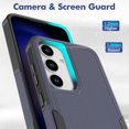 thumbnail image 4 of Allytechgroup Shockproof Phone Case for Samsung Galaxy A16 5G, Galaxy A16 5G Case with Screen Protector, Military Grade TPU+PC Hyhrid Anti-Scratch Galaxy A16 5G Cover, Darkblue, 4 of 5