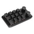 thumbnail image 1 of Mini Custom Keypad, 12 Mechanical Keys 2 Knobs, Programmable Red Switch, Multi Function, Widely Compatible, Durable ABS, for Win, Vista, , OS X Laptop, 1 of 8