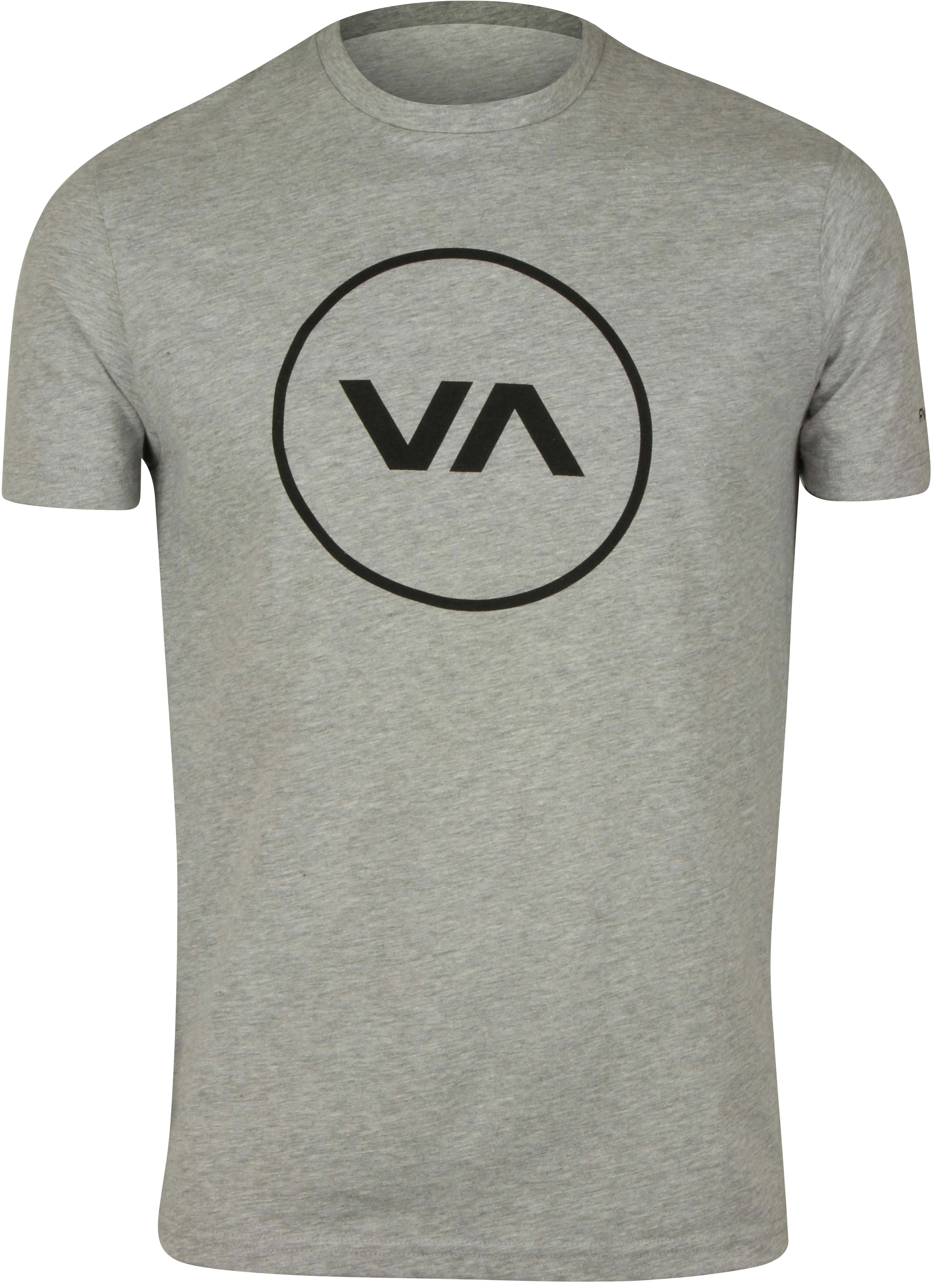RVCA Mens VA Sport Position TShirt Athletic Gray/Black