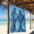 thumbnail image 2 of Ryvnso Abstract Fish Scales Oversized Beach Towel Microfiber Bath Blankets Swimming Fitness 37" x 74", 2 of 5