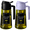 Black&Purple, variant on CXINYI 16 oz Glass Olive Oil Dispenser for Kitchen, 2 in 1 Oil Sprayer Bottle for Cooking, Salad, BBQ and Frying, Black and Green