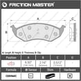 thumbnail image 2 of Friction Master D591 Front Ceramic Brake Pads Replacement Set, 2 of 5