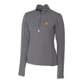 thumbnail image 2 of Women's Cutter & Buck Steel Baylor Bears Traverse Stretch Quarter-Zip Pullover Top, 2 of 3