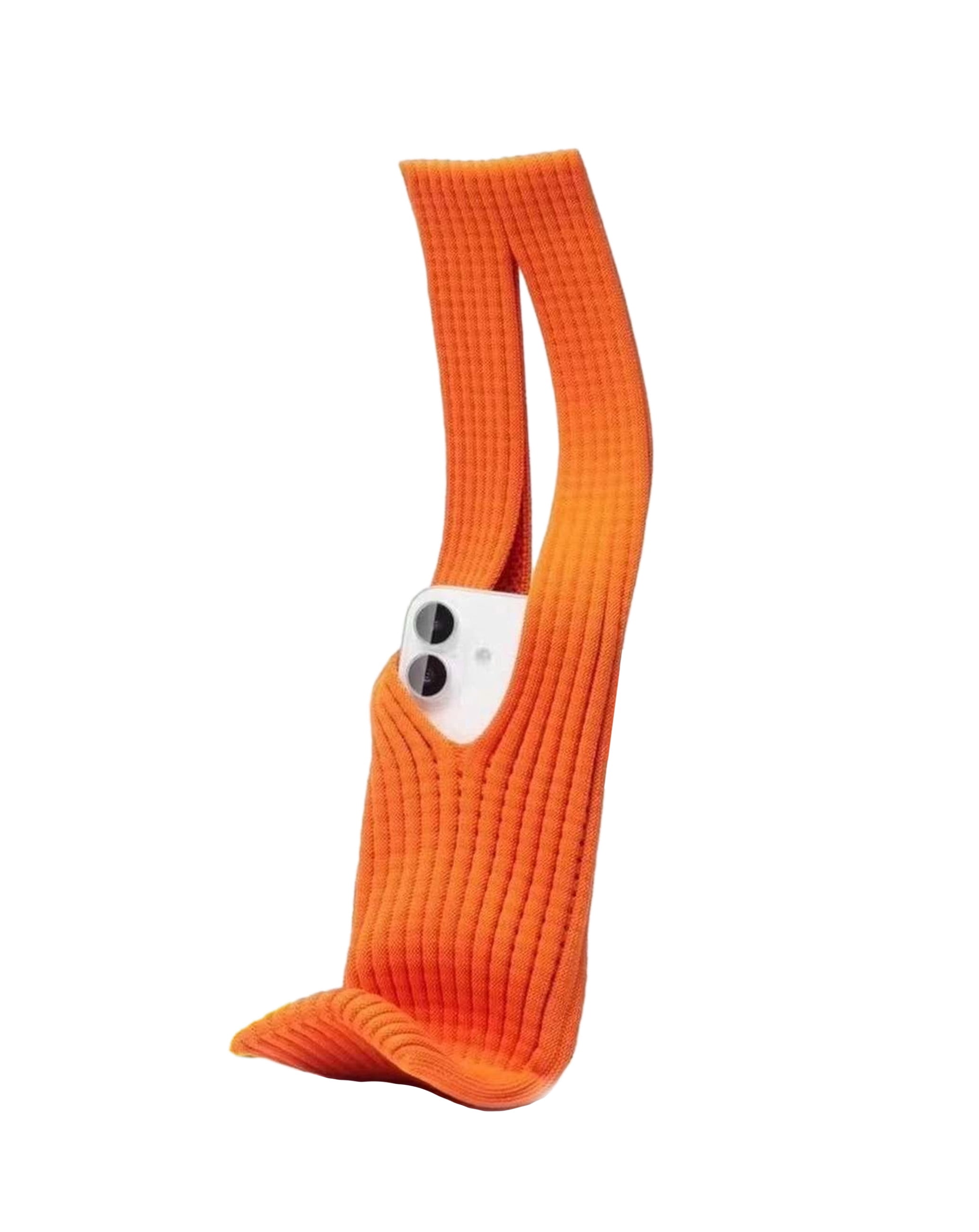 Short Slim Fit Stretch Phone Sleeve - Orange