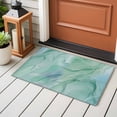 thumbnail image 3 of Rectangle Rug 2x3ft Area Rug,Teal Abstract Marble Texture Area Rugs for Living Room Bedroom,Nature Stone Agate Floor Mat Non-Slip Non-Shedding Carpet Indoor Accent Rugs, 3 of 9