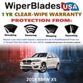 thumbnail image 2 of 2018 BMW X5 Beam Wiper Blades Wipers w/1yr Warranty (Set of 2) (WiperBladesUSA), 2 of 5