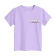 thumbnail image 5 of Gubotare Girl Clothes Girls' Short Sleeve Summer T Shirts Casual Tee Tops Blouse (Light Purple,Size 13-14 Years), 5 of 6