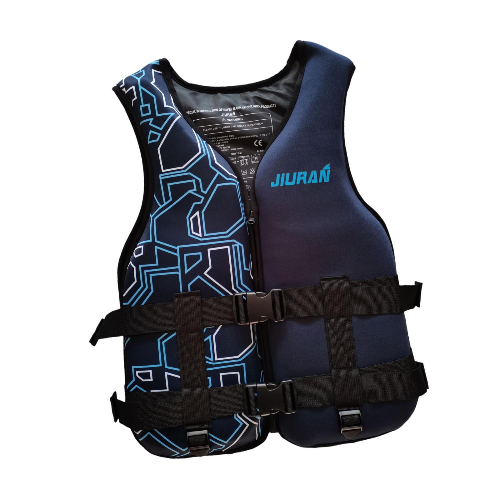 DimyFew Adults Life Vest Convenient Swim Jacket for Canoeing Swimming Paddleboarding L Blue L
