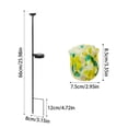 thumbnail image 2 of Solar Hand Blown Glass Rose Garden Stake Light Outdoor Decorative Ground Insert Art Glass Flower Yard Ornament, 2 of 7