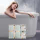 thumbnail image 5 of Juego de regalo de toallas de baño de terciopelo premium de 3 piezas, absorbentes y de secado rápido para un lujo de spa en casa. Artículos esenciales para el baño de invitados. Aestivo |, 5 of 5