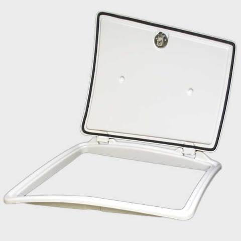 Tracker Boat Access Hatch 157906 | 21 1/8 x 24 3/4 Inch White