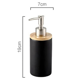 thumbnail image 2 of Dispensador de jabón de cerámica de 400 ml, estilo nórdico, dispensador de loción, dispensador de jabón para cocina y baño, color blanco, 2 of 6