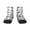 1 Black, variant on Labrador Retriever Dog Pattern Quarter Crew Socks,Toe Seamed Ankle Socks,Cotton Cushioned Breathable Athletic Crew Sports Socks