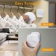 thumbnail image 5 of Indoor Motion Sensor Light, Battery Powered Motion Sensor Lamp, Automatic LED Night Light for Bedroom, Kitchen, Hallway, Stairs, Safe (White, Pack of, 5 of 5