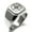 Silver, variant on Stainless Steel Sun Dial Compass Engraved Square Flat Top Biker Style Polished Ring