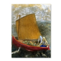 Trademark Fine Art 'The Yellow Sail' Canvas Art by Odilon Redon