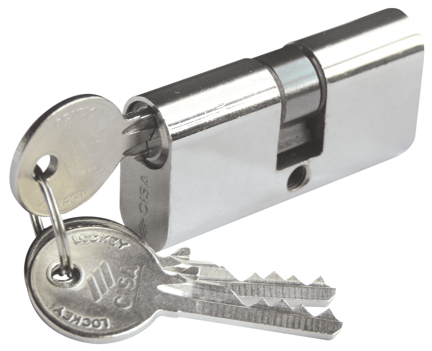 CISA European Oval Profile Mortise Cylinder Lock with Key 21/4" or