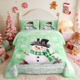 thumbnail image 2 of Manfei Snow Queen Comforter Set Holiday Comforter Sets Queen, Purple Gold 3pcs 1 Comforter and 2 Pillowcases, Polka Dots, 2 of 6