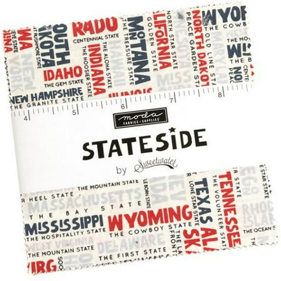 Stateside Charm Pack by Sweetwater; 42 - 5" Precut Fabric Quilt Squares