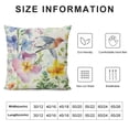 thumbnail image 5 of Spring Floral Throw Pillow Covers  Inch Garden Flowers Birds Decorative Pillows Polyester Linen Outdoor Cushion Cases for Couch Sofa Bed Home Decor Set of, 5 of 5