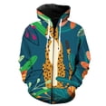 thumbnail image 1 of Sudadera con capucha y cremallera para hombre, diseño de leopardo y animales de pastizales, gran oferta 2024, con estampado 3D, estilo Harajuku informal, a la moda, 1 of 6