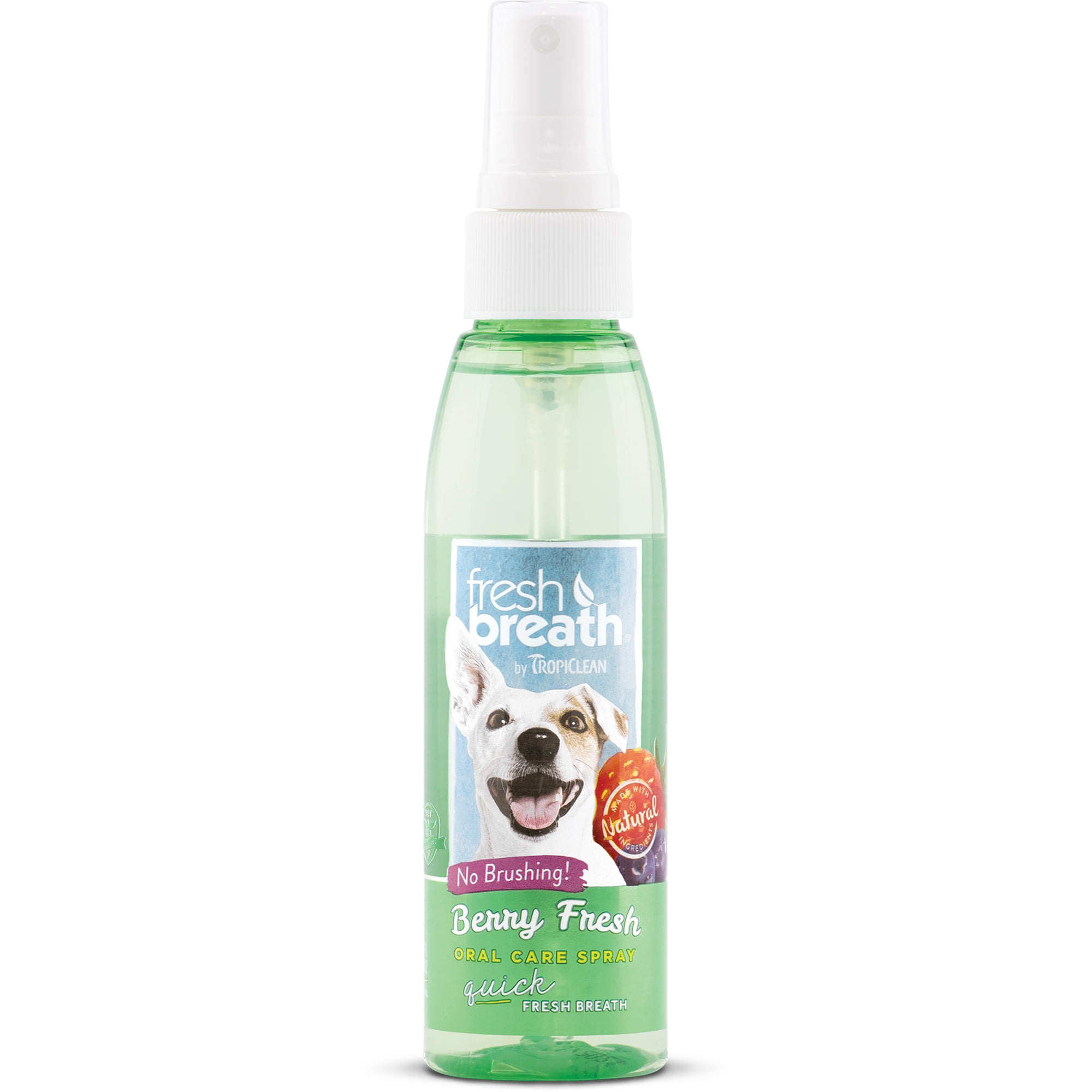 Fresh Breath by TropiClean Oral Care Dog Spray with Berry Scent, 4 oz