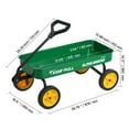 thumbnail image 6 of VEVOR Pull-Along Wagon for Kids, 39 inch Toddler Wagons, Supports up to 176 lbs, All-Terrain Wagons with Handle, Utility Wagon Cart Birthday Present for Kids Gardening Beach Camping, Green, 6 of 9