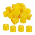 thumbnail image 1 of Unique Bargains 30pcs 25mm Rubber End Caps Cover PVC Vinyl Screw Thread Protector Round Wire Shelf Caps Yellow, 1 of 5