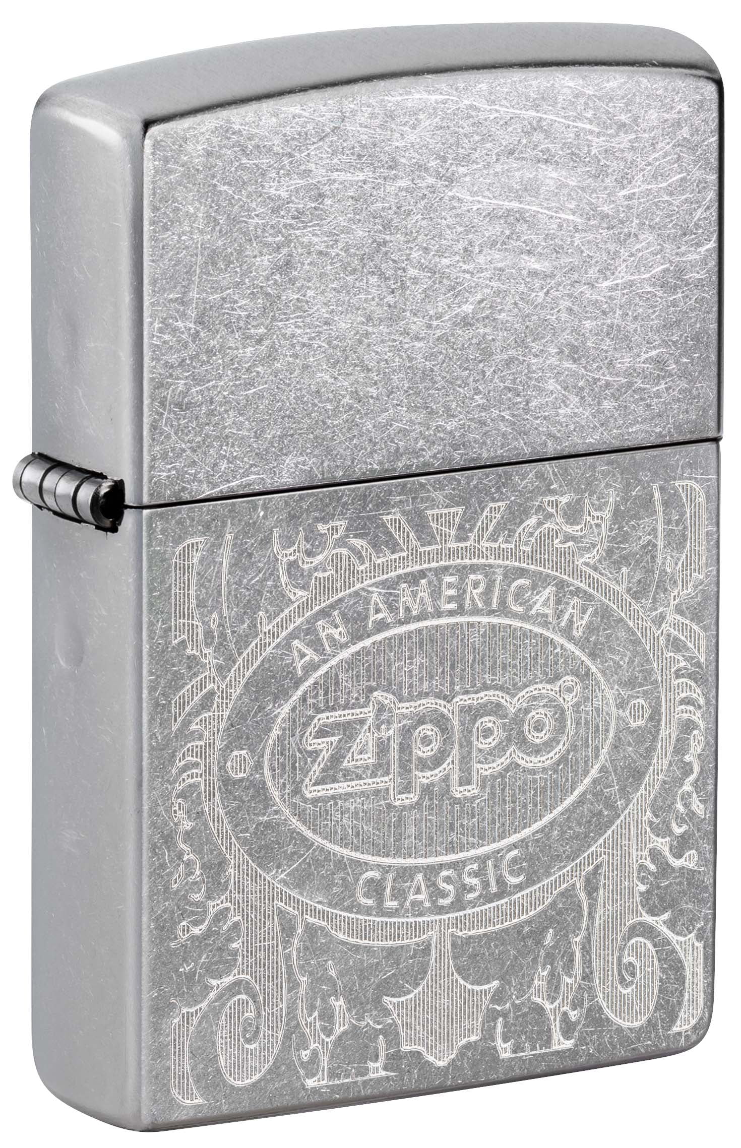 Zippo Lighter: Zippo, An American Classic, Engraved - Street Chrome - Walmart.com