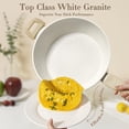thumbnail image 3 of Juego de utensilios de cocina SODAY de granito blanco antiadherente para inducción, 13 piezas, 3 of 8