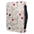 thumbnail image 3 of HELLHERO Book Rose Silhouette Book Holder Organizer, Large Capacity PU Leather Bible Cover for Church Bible Study, Zippered Church Bible Bag, 3 of 12