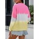thumbnail image 5 of Sudadera de manga larga para mujer, con estampado tie dye y bloques de color, 5 of 6