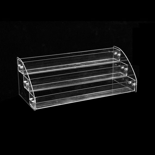 Esmalte de uñas, regalos para mujeres Esmalte de uñas Maquillaje transparente Exhibidor Organizador Estante 3 capas el soporte