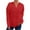 Red, variant on Women's Sweaters Fall 2025 Cable Knit Long Sleeve V Neck Lapel Solid Color Tops Pullover Casual Loose Outfits (S, White)