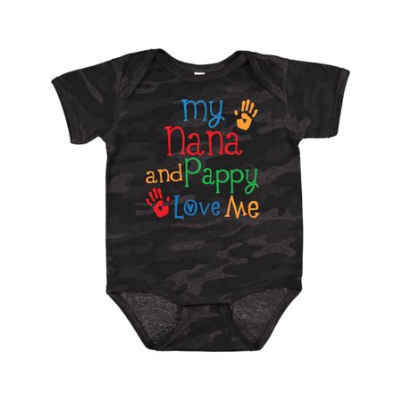 

Inktastic Nana and Pappy Love Me Boys or Girls Baby Bodysuit