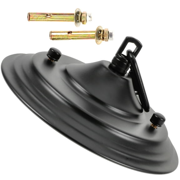 Soimiss 1Set Black High Grade Metal Chandelier Canopy Kit Vintage Style Ceiling Cover Plate