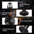 thumbnail image 3 of Simple Deluxe 25W Ceramic Heat Emitter Reptile Heat Lamp Bulb No Light Emitting Brooder Coop Heater for Amphibian Pet & Incubating Chicken, black, 2-Pack, 3 of 6