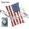 thumbnail image 5 of Kdxio Cotton Pillow Cases 20"x30" Pillowcases,Soft and Breathable Bedroom Pillow Cases-Vintage American Flag-No Pillow Core, 5 of 5