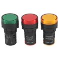 thumbnail image 1 of Lampara de luz verde amarillo rojo 22mm Panel controlador indicacion LED AC220V 3 piezas, 1 of 5